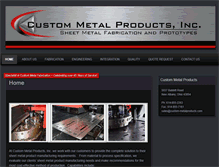 Tablet Screenshot of custom-metalproducts.com